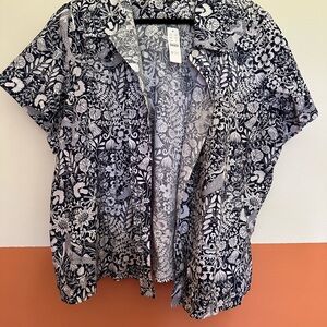 J. crew mermaid moonflower button down Shirt